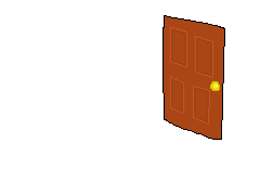 it's an extremely ominous and scary door.